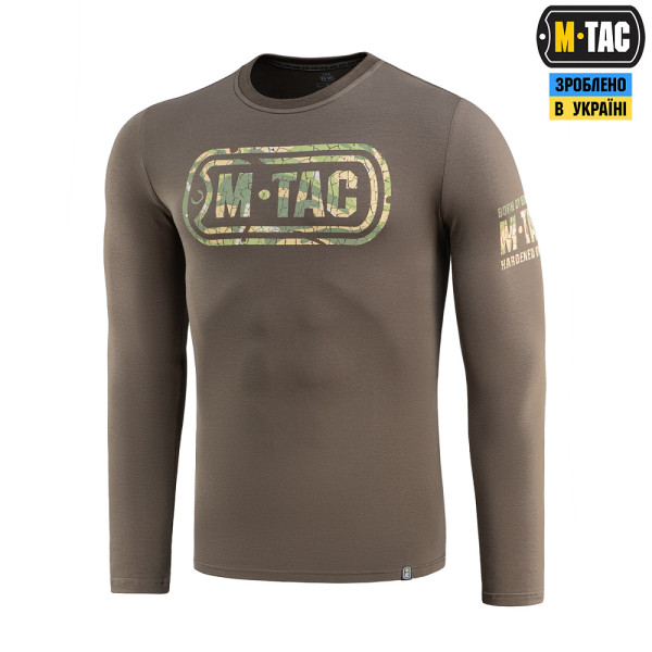 M-TAC ФУТБОЛКА LOGO ДЛИННЫЙ РУКАВ DARK OLIVE