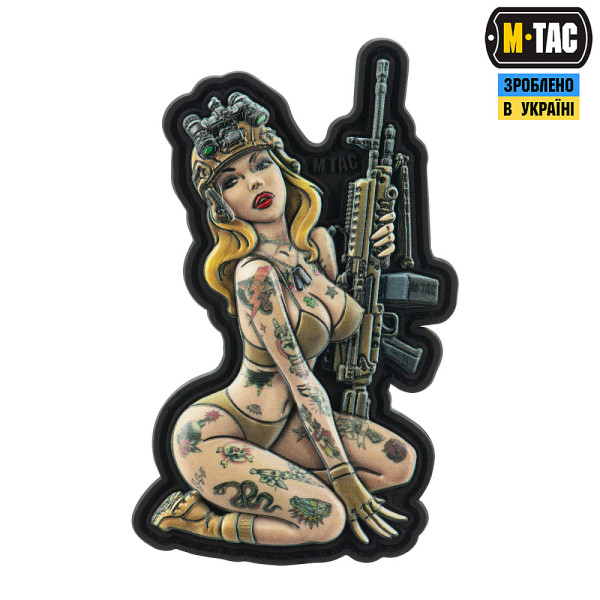 M-TAC НАШИВКА TACTICAL GIRL №5 PVC HOOLIGAN