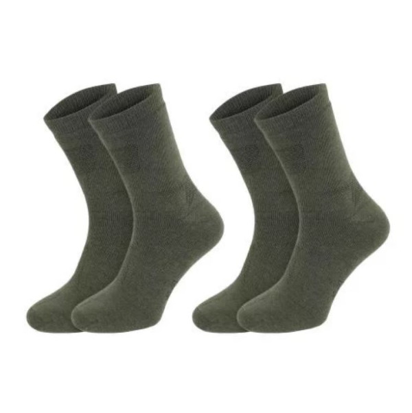MIL-TEC НОСКИ ТРЕККИНГОВЫЕ STURM MERINO SOCKS 2 ПАРИ OLIVE 13006301
