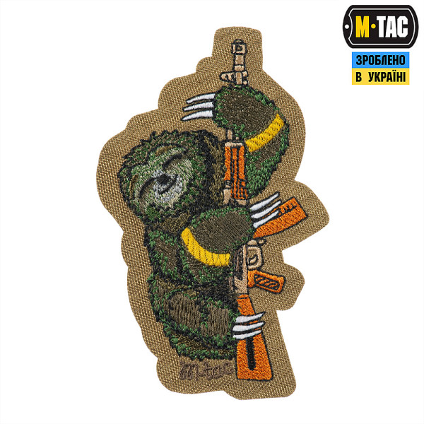 M-TAC НАШИВКА ЛІНИВЕЦЬ (ВИШИВКА) COYOTE