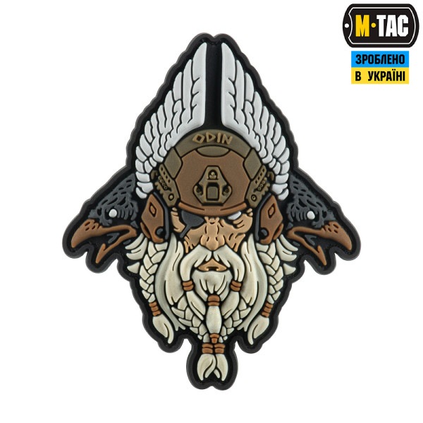 M-TAC НАШИВКА ODIN TACTICAL 3D PVC WHITE/COYOTE