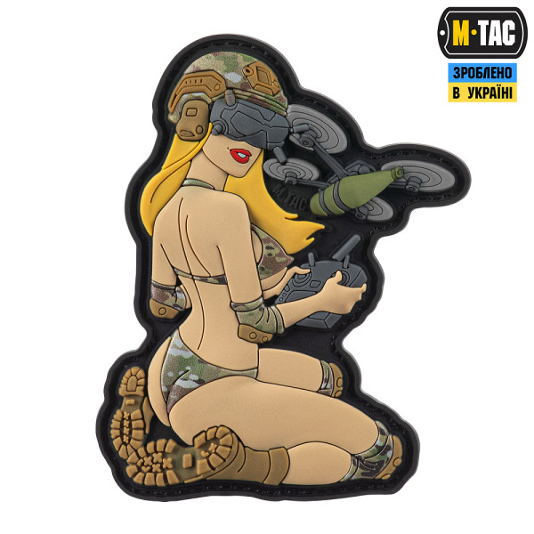 M-TAC НАШИВКА TACTICAL GIRL №6 PVC YELLOW/MC V2