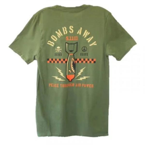 5.11 ФУТБОЛКА З ПРИНТОМ EMEA BOMBS AWAY OLIVE 76282-225