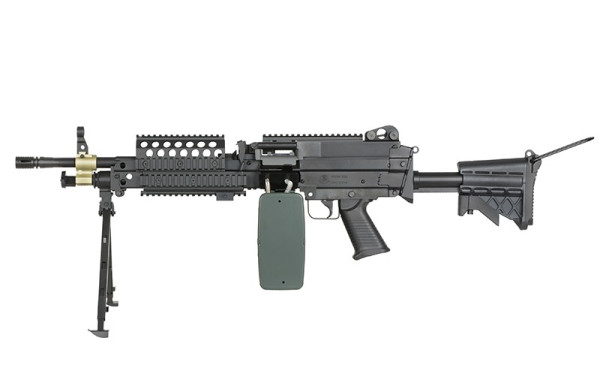 A&K КУЛЕМЕТ H.M.G. M249 MK46 MOD 0 SOCOM BLACK HS2517