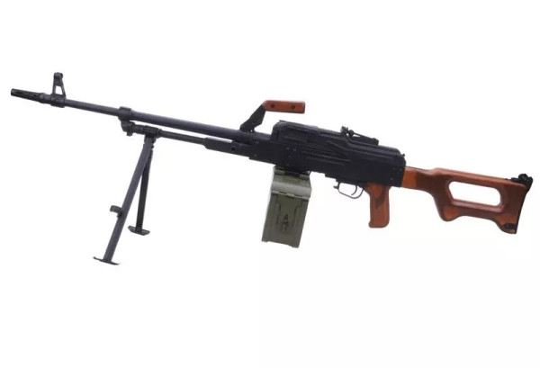 A&K СТРАЙКБОЛЬНИЙ КУЛЕМЕТ ПКМ ДЕРЕВО BLACK HS0799