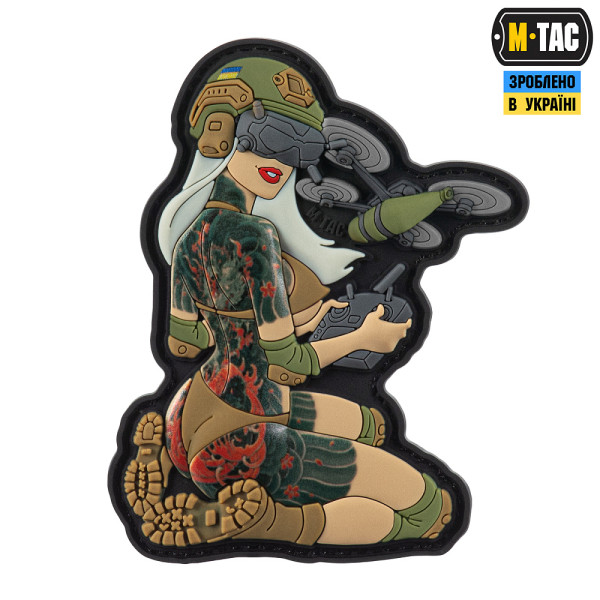M-TAC НАШИВКА TACTICAL GIRL №6 PVC ЯКУДЗА V3