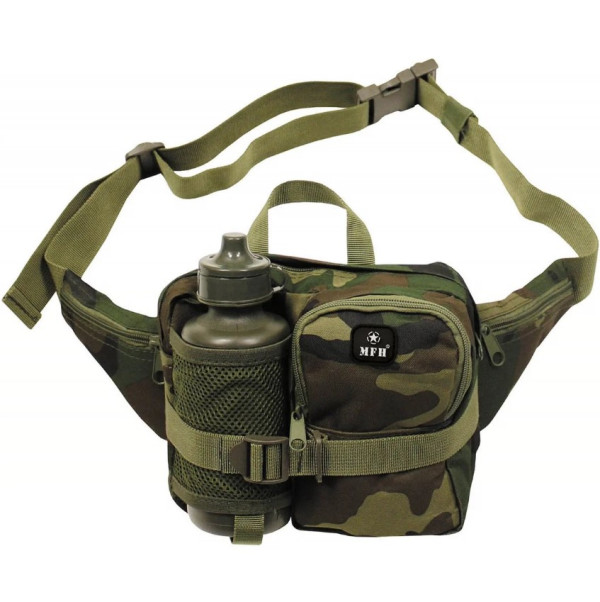 MFH СУМКА ПОЯСНАЯ AIST BAG WITH DRINKING BOTTLE WOODLAND 30943T