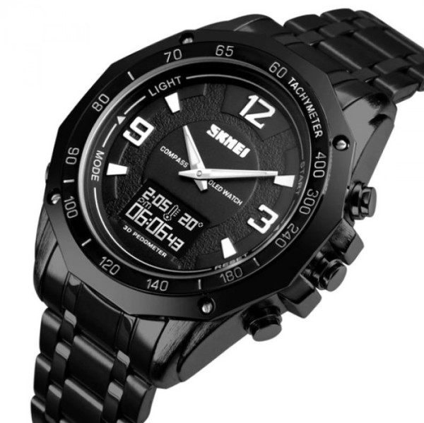 SKMEI ЧАСЫ KOMPASS PRO BLACK 25070