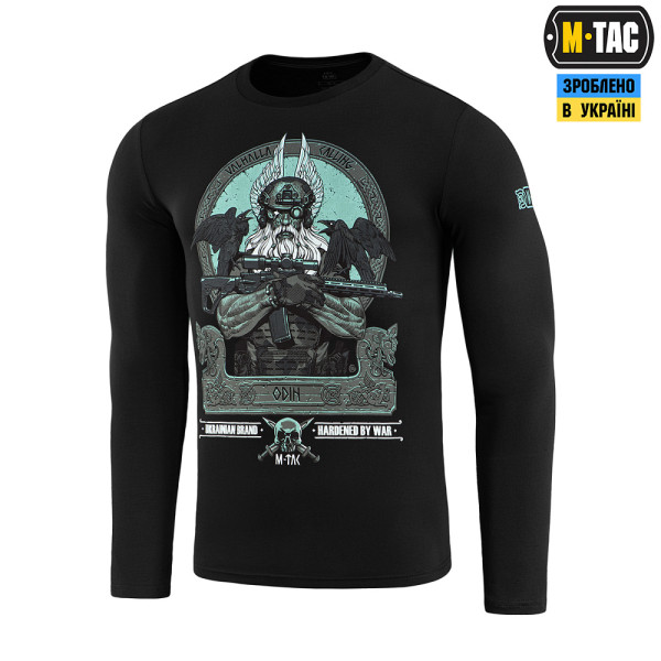 M-TAC ФУТБОЛКА ODIN MYSTERY ДЛИННЫЙ РУКАВ BLACK