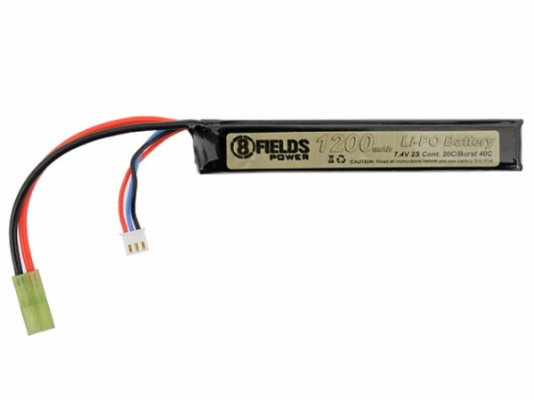 8FIELDS АКУМУЛЯТОР LIPO 7.4V 1200MAH 20/40C 29077 HS2817