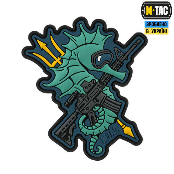 M-TAC НАШИВКА МОРСКОЙ КОНЕК (PVC) BLUE