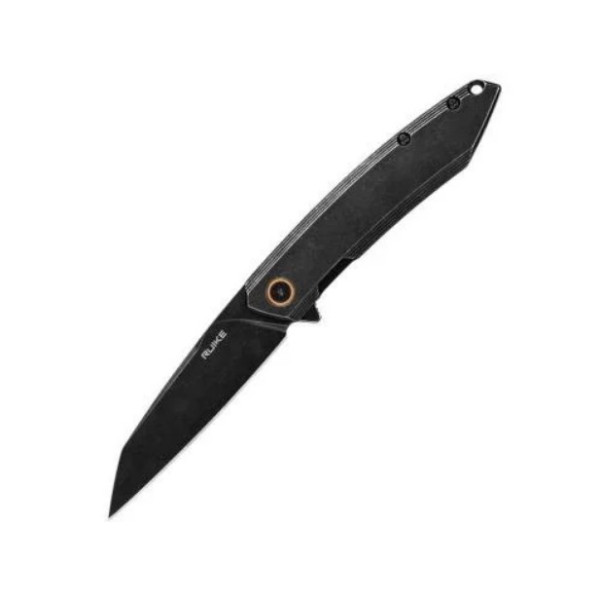 RUIKE НІЖ СКЛАДНИЙ STONE WASH BLACK P831S-SB 