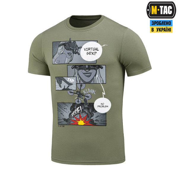 M-TAC ФУТБОЛКА COMICS DRONE GIRL LIGHT OLIVE
