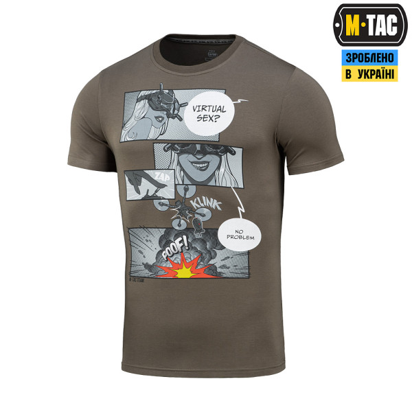 M-TAC ФУТБОЛКА COMICS DRONE GIRL DARK OLIVE