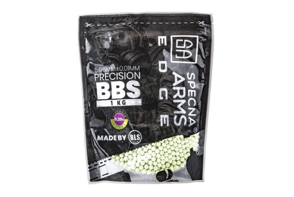 SPECNA ARMS ШАРЫ BLS EDGE PRECISION 0.20G 1KG TRACER GREEN 15479