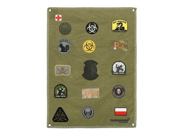 8FIELDS ПАТЧ ПАНЕЛЬ VELCRO OLIVE M51613005-OD