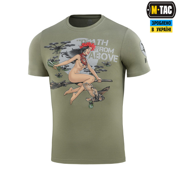 M-TAC ФУТБОЛКА DEATH FROM ABOVE LIGHT OLIVE