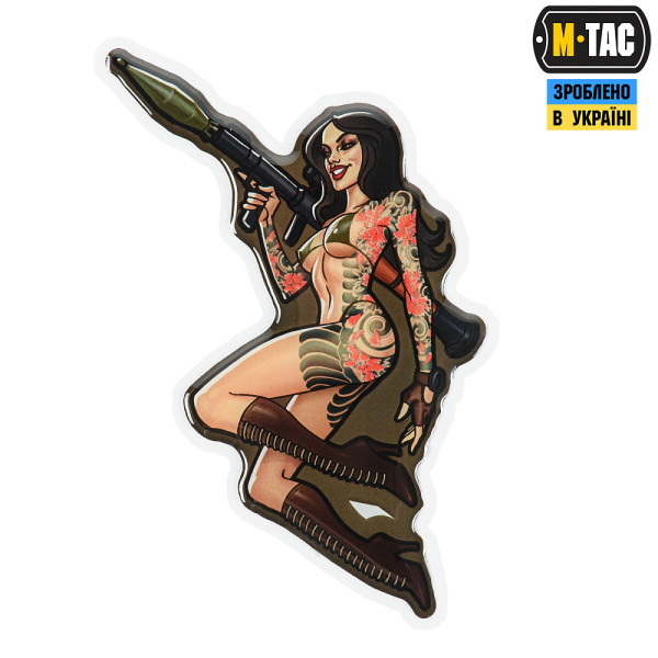 M-TAC НАКЛЕЙКА TACTICAL GIRL №9 РПГ ЯКУДЗА