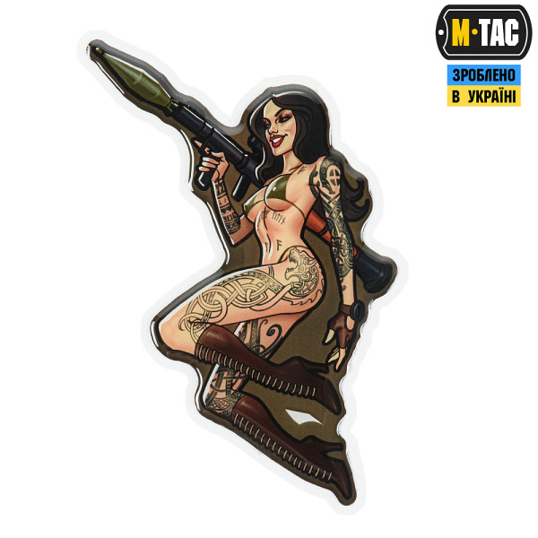 M-TAC НАКЛЕЙКА TACTICAL GIRL №9 РПГ СКАНДИНАВИК
