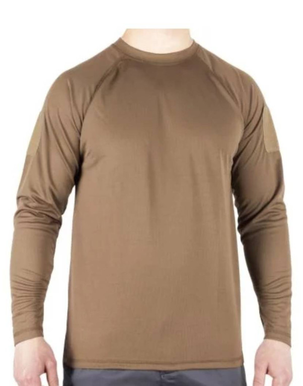 MIL-TEC ФУТБОЛКА TACTICAL LONG SLEEVE SHIRT QUICKDRY DARK COYOTE 11082019