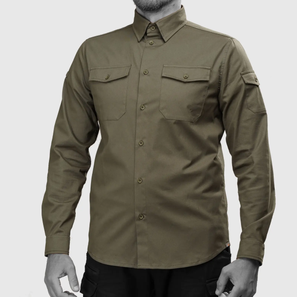 UATAC РУБАШКА PRESIDENT LINE LIGHT OLIVE 523225