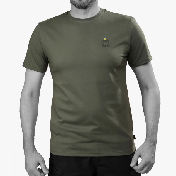 UATAC ФУТБОЛКА З ПРИНТОМ ТРИЗУБ DARK OLIVE 53201134