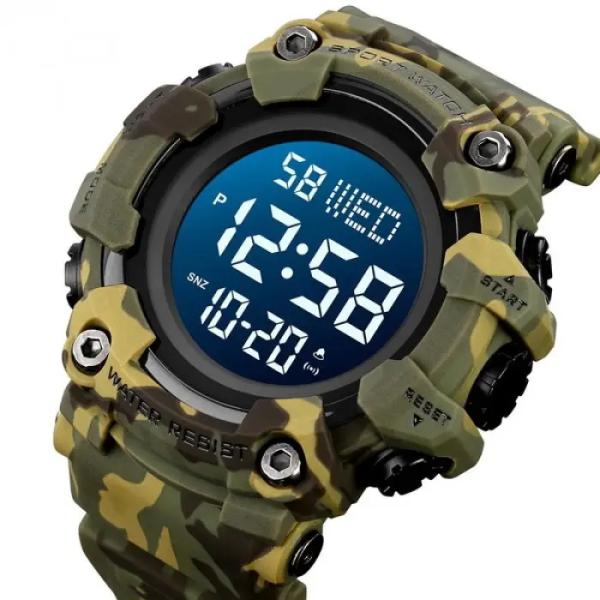 SKMEI ГОДИННИК ТАКТИЧНИЙ 1968 CAMO GREEN 25836