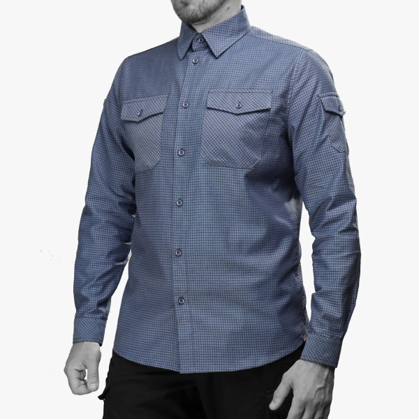 UATAC СОРОЧКА PLAID BLUE 5123