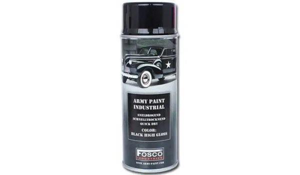 FOSCO КРАСКА МАСКИРОВОЧНАЯ ДЛЯ ОРУЖИЯ BLACK HIGH GLOSS 12093(035031)