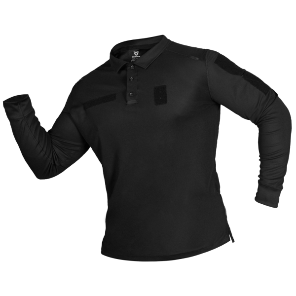 CAMO-TEC ПОЛО PALADIN LONG LT COOLPASS PIQUE LIGHT BLACK 7367