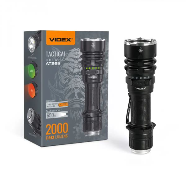 VIDEX ФОНАРИК VLF-AT265 2000LM 6500K 31573