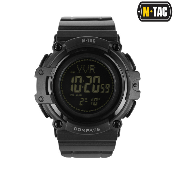 M-TAC ГОДИННИК ТАКТИЧНИЙ З КОМПАСОМ 2233 BLACK