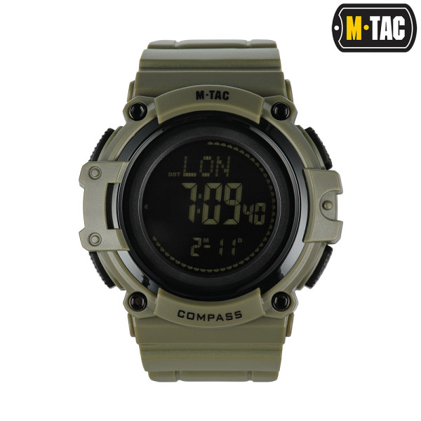 M-TAC ГОДИННИК ТАКТИЧНИЙ З КОМПАСОМ 2233 ARMY GREEN