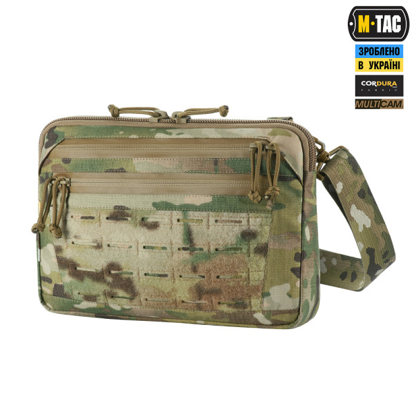 M-TAC СУМКА ADMIN BAG MEDIUM ELITE З ЛИПУЧКОЮ MULTICAM
