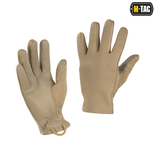 M-TAC РУКАВИЧКИ NOMEX SPORT LEATHER COYOTE