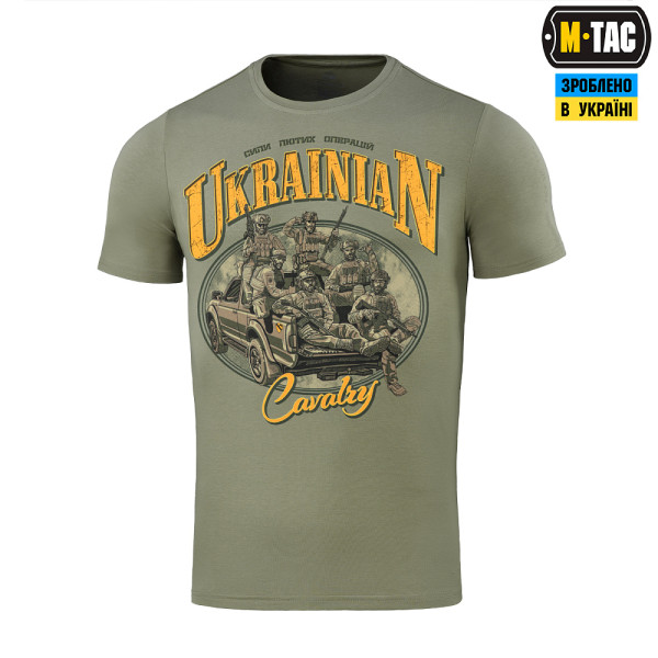 M-TAC ФУТБОЛКА UKRAINIAN CAVALRY LIGHT OLIVE