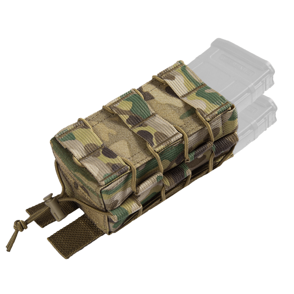 CAMO-TEC ПОДСУМОК ПОД 2 МАГАЗИНА AK-AR FASTMAG LT MULTICAM 8536