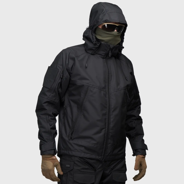 UATAC ТАКТИЧЕСКАЯ ДЕМИСЕЗОННАЯ КУРТКА MEMBRANE BLACK 3531