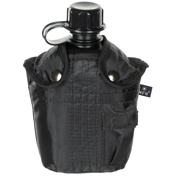 MFH ФЛЯГА 1Л С ЧЕХЛОМ BLACK 33213A