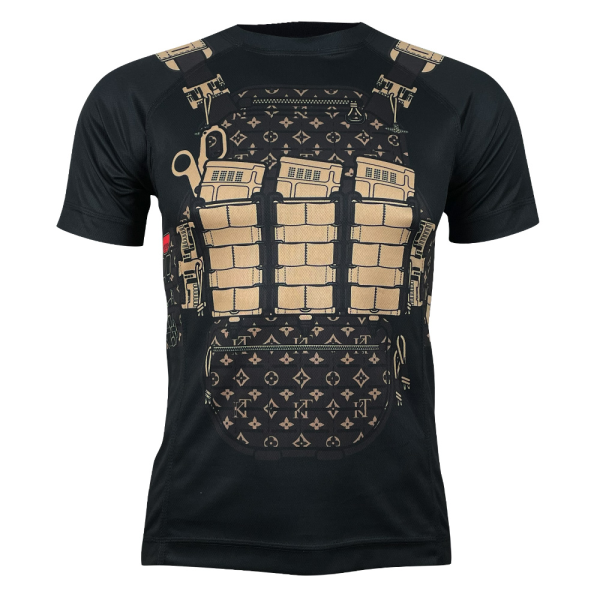 KRAMATAN TACTICAL DESIGN ФУТБОЛКА ГЛАМУРНИЙ БРОНІК BLACK