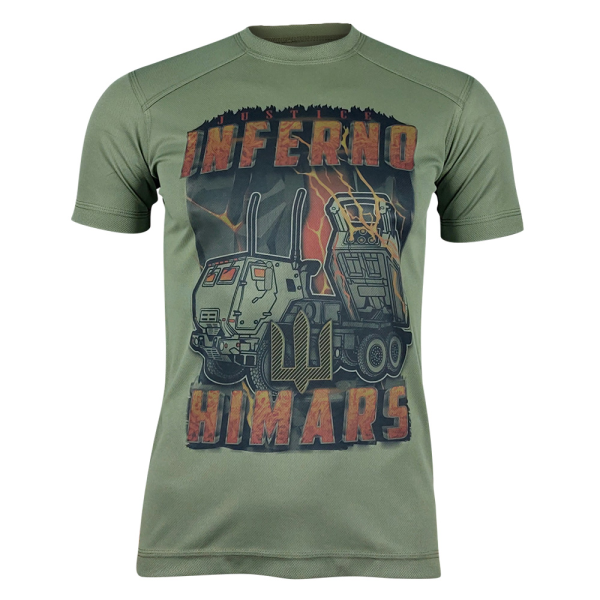 KRAMATAN TACTICAL DESIGN ФУТБОЛКА HIMARS ПЕКЕЛЬНА СПРАВЕДЛИВІСТЬ OLIVE