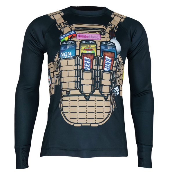 KRAMATAN TACTICAL DESIGN ЛОНГСЛІВ БРОНІК НЗ BLACK