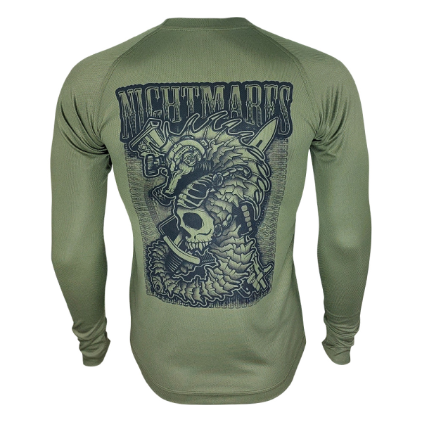 KRAMATAN TACTICAL DESIGN ЛОНГСЛИВ NIGHTMARES OLIVE