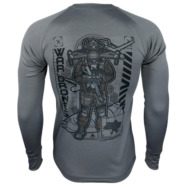 KRAMATAN TACTICAL DESIGN ЛОНГСЛІВ WAR DRONES GREY