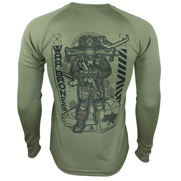 KRAMATAN TACTICAL DESIGN ЛОНГСЛІВ WAR DRONES OLIVE