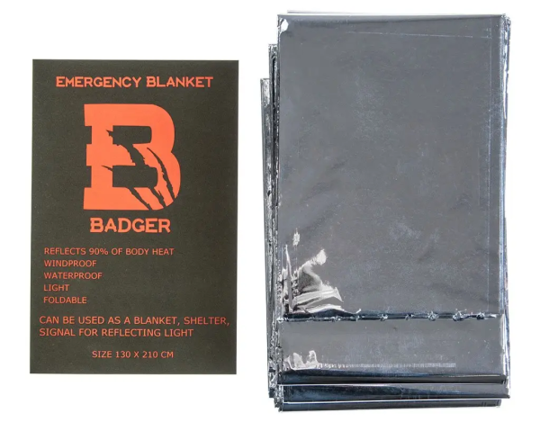 BADGER OUTDOOR ТЕРМООДЕЯЛО EMERGENCY BLANKET 28420