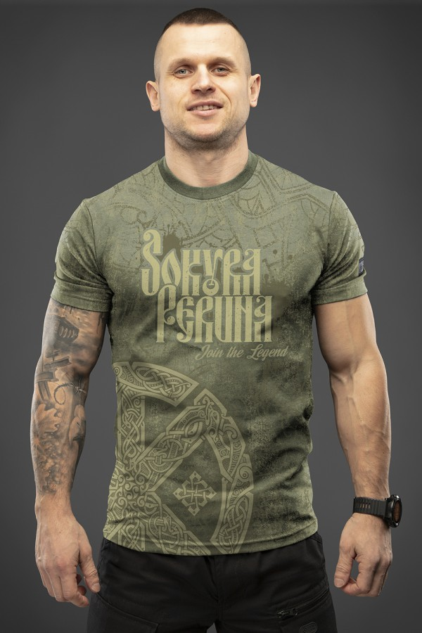 SVASTONE ФУТБОЛКА SOKYRA PERUNA OLIVE