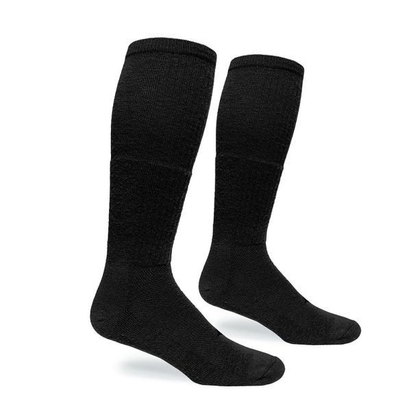 COVERT THREADS WOOL BEAST OTC SOCKS BLACK