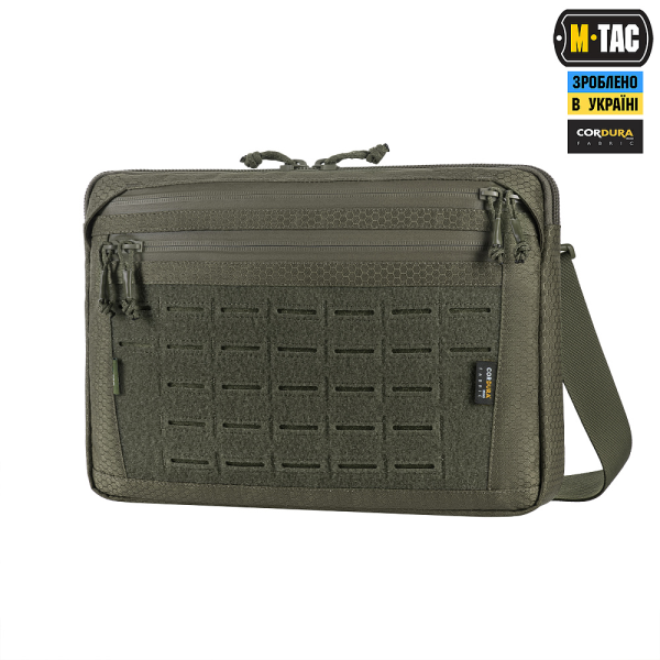 M-TAC СУМКА ADMIN BAG LARGE ELITE С ЛИПУЧКОЙ HEX RANGER GREEN