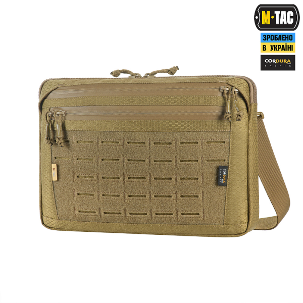 M-TAC СУМКА ADMIN BAG LARGE ELITE З ЛИПУЧКОЮ HEX COYOTE